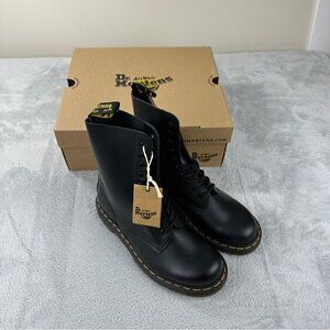 Dr Martens NWT 1490 Smooth Black Leather Mid Calf Boots 6.5 UK/40 EU/7.5 Men's